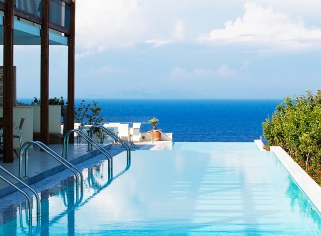 Sharing pool at the Apostolata Island Resort, Skala, Kefalonia, Greece