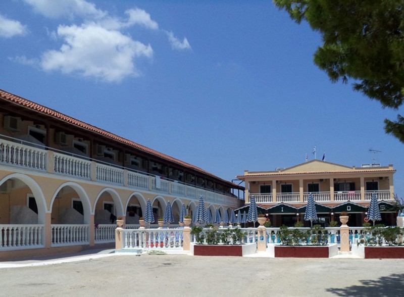 Interior areas at the Nikos Studios, Alyces, Zante, Greece.