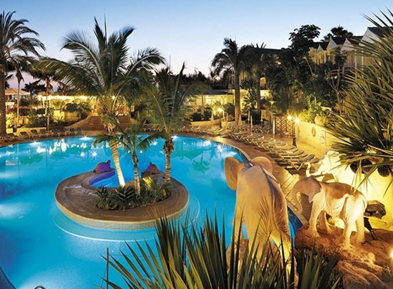 Pool at Gran Oasis Resort in Playa de las Americas, Tenerife, Canary Islands