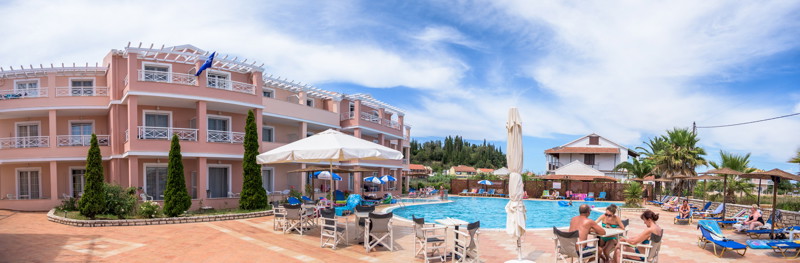 Overview of Anemona Apartments in Sidari, Corfu