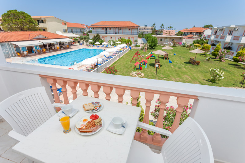 Balcony at the Akis Studios, Alyces, Zante, Greece
