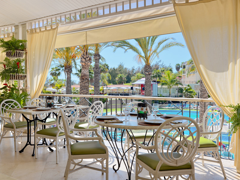 Terrace Buffet Restaurant at Gran Oasis Resort in Playa de las Americas, Tenerife, Canary Islands