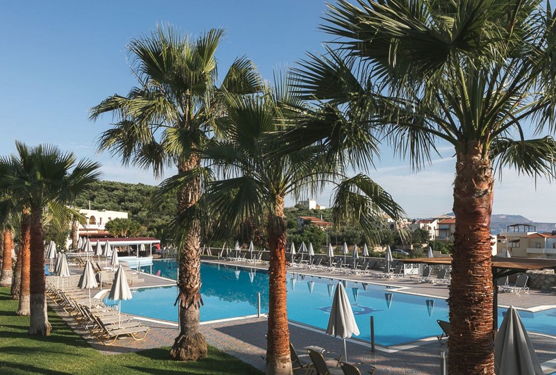 Almyrida Bay, Outdoor Pool view