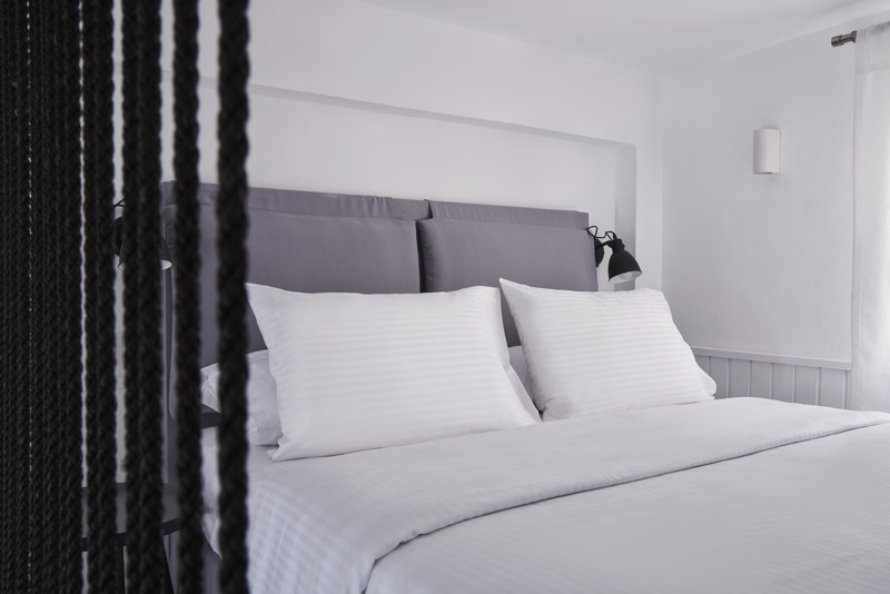 Mr and Mrs White. Bedroom in family suite