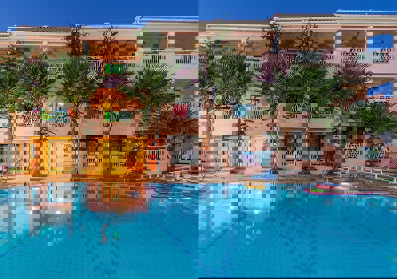 Pool view at Caretta beach holiday village