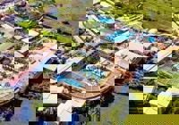 Aerial view at Caretta beach holiday village