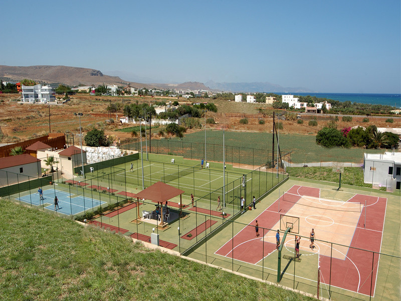 Athletic center panoramic view at Magda Hotel Club in Crete