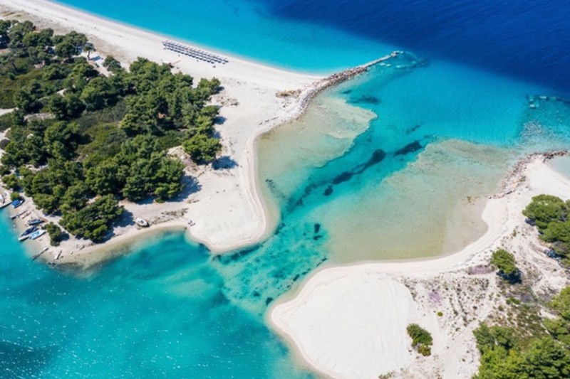 Glarokavos Beach in Kassandra