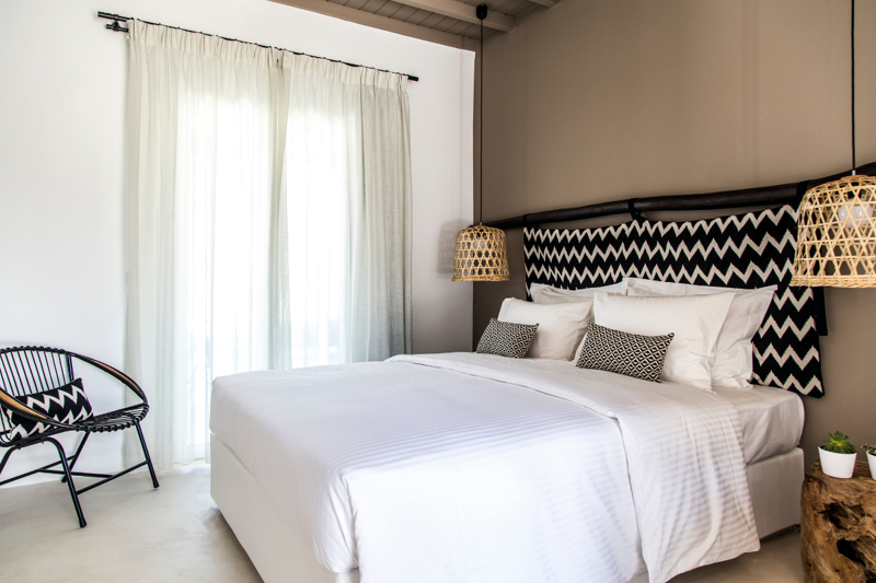 Classic Double Town & Sea View Bedroom at My Mykonos Hotel