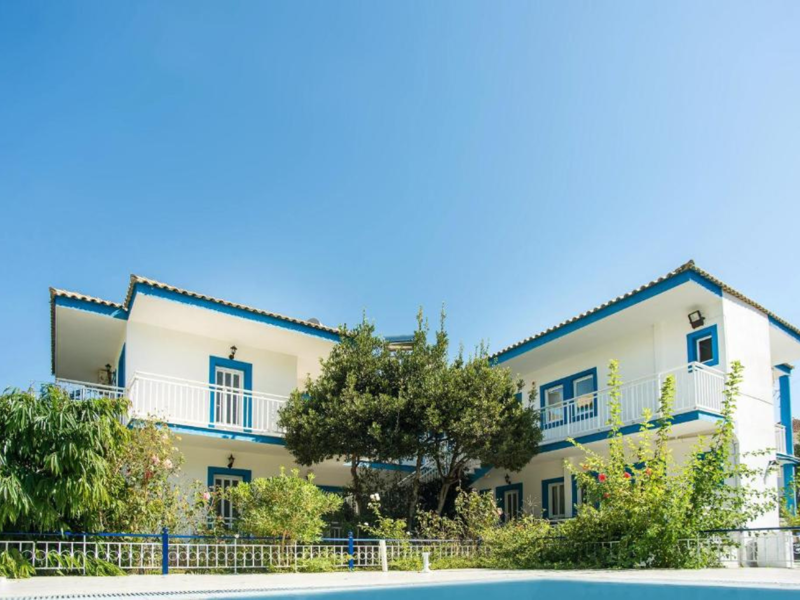 Exterior view at Blue White Apartments
