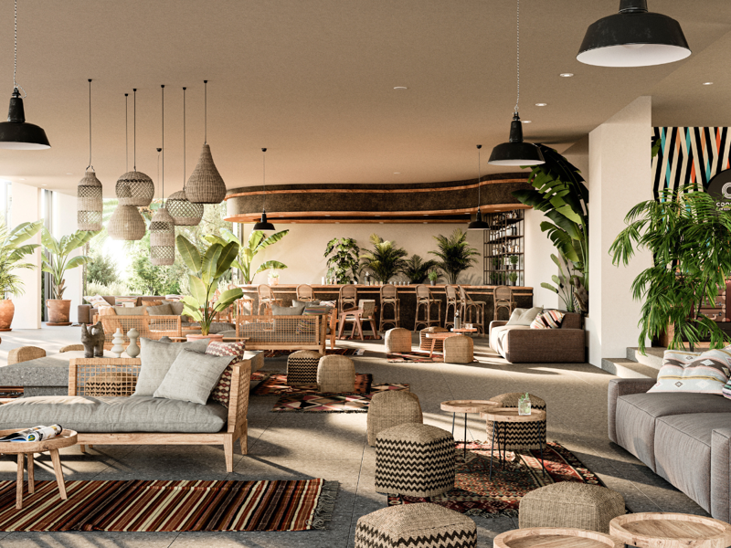 Lobby Bar Area at Cooks Club