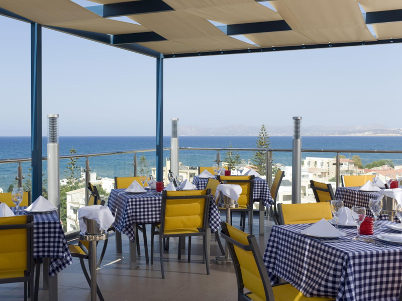 Outdoor Restaurant at Galini Sea View