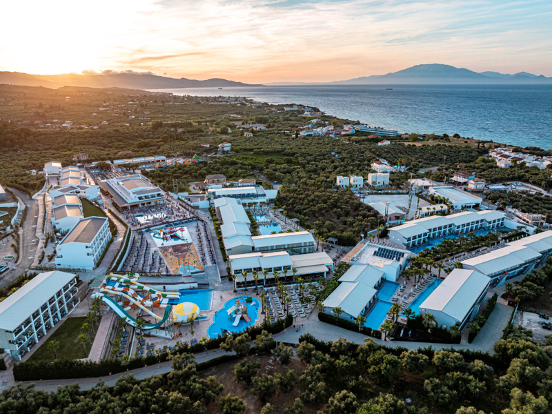 Aerial View of Caretta Paradise and Sea