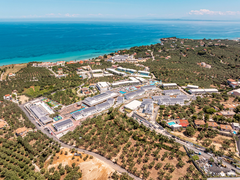 Aerial View of Caretta Paradise and Surrounding Area