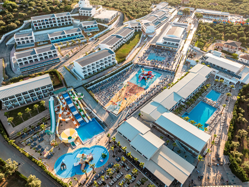 Aerial View of Caretta Paradise and Waterparks