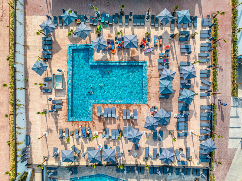 Aerial View of Swimming Pool at Caretta Paradise