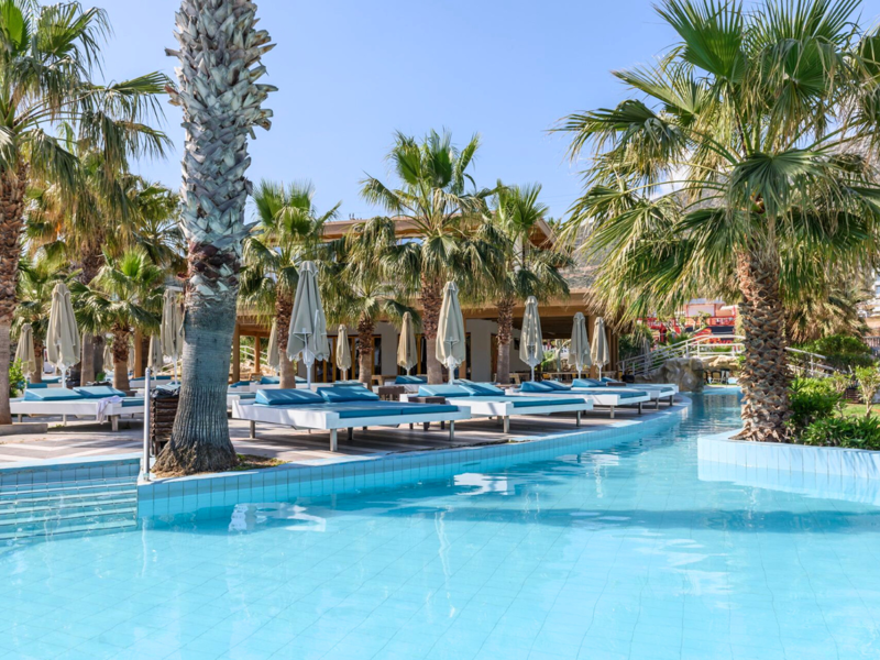 Sunbed Area by the Pool at Star Beach