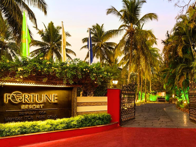 Entrance to Fortune Resort Benaulim