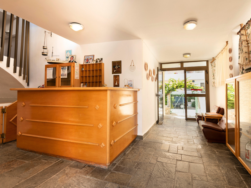 Entrance to Reception Area at Kardamena Holiday Apartments