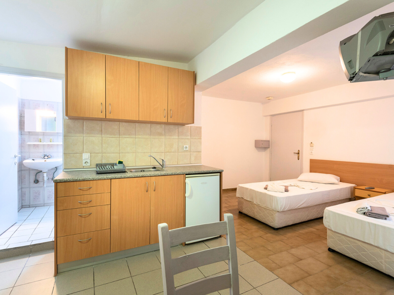 Overview of Standard Studio at Kardamena Holiday Apartments