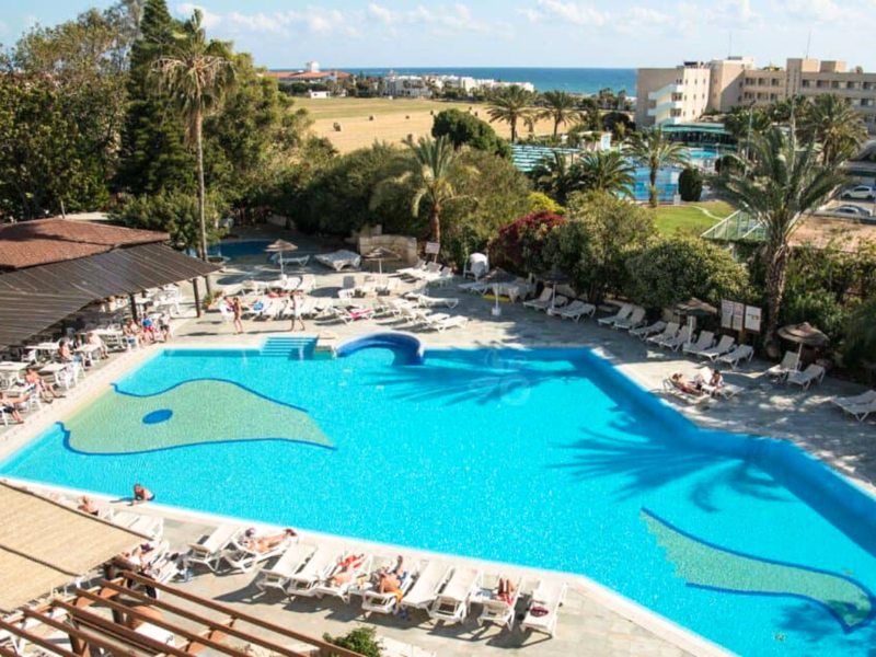 Aerial View of Pool at Paphos Gardens Holiday Resort