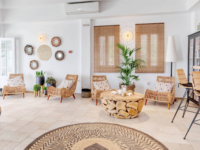 Entrance at Benois Hotel Syros