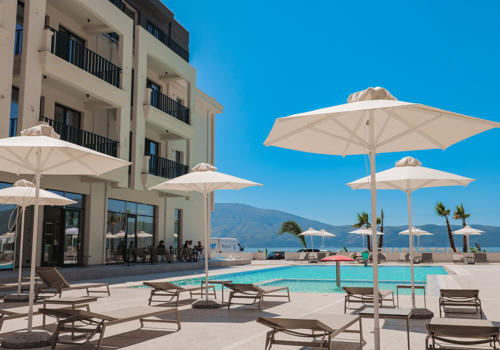 Pool Area at Jost Caravel