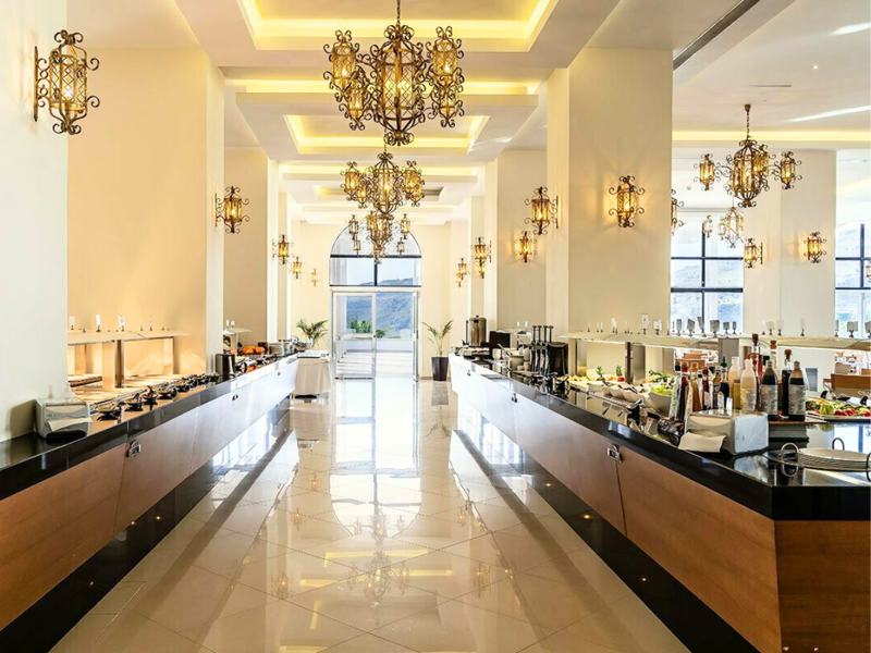 Buffet Area at Lindos Village Resort & Spa