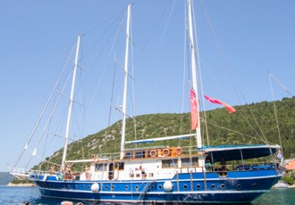 Swim Stop at Sail In Greece Harmony Cruise